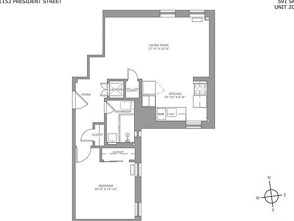 2nd image of 1153 President St APT 2C