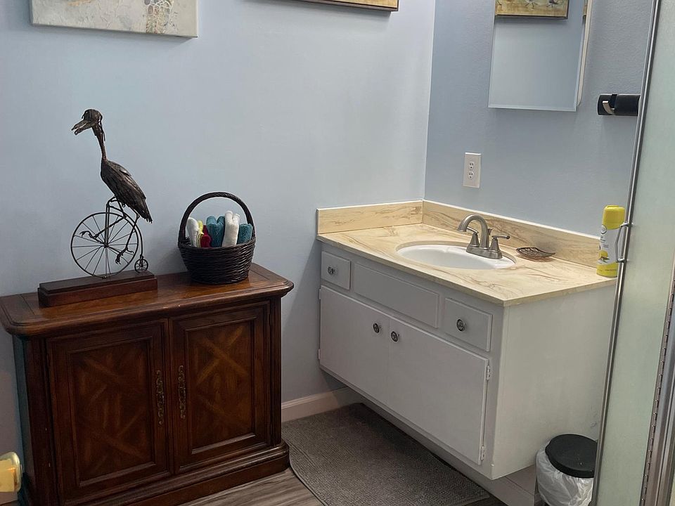 bathroom with shower bedroom living room