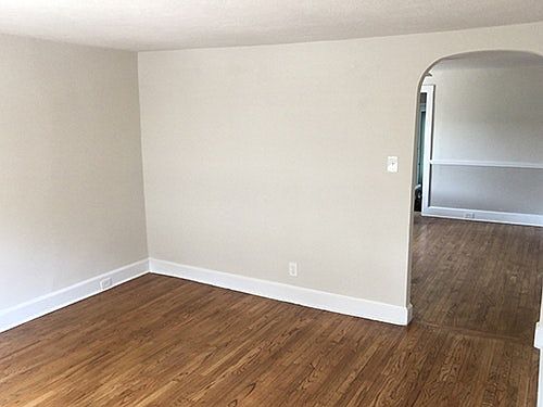 Living room looking to kitchen
