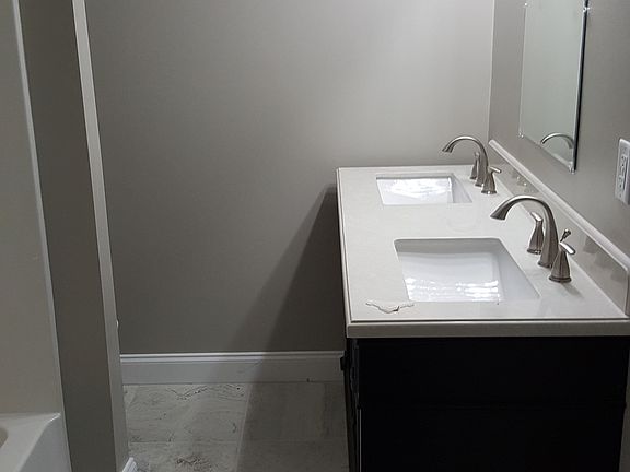 Master bath double vanity