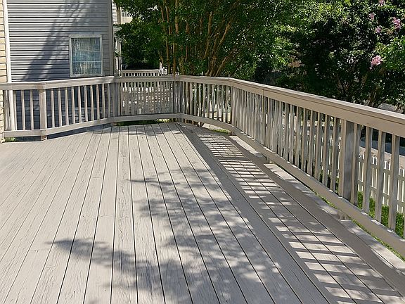 Balcony from the kitchen/sun room side