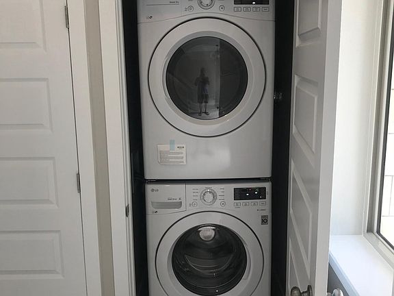 In unit laundry from LG.