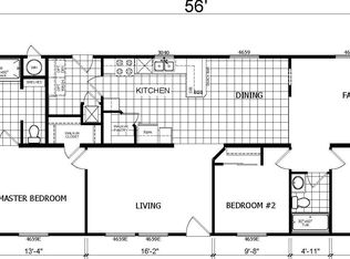 Creekside Manor CM3563F Plan, Country Estates Manufactured Home Community, Tulare, CA 93274