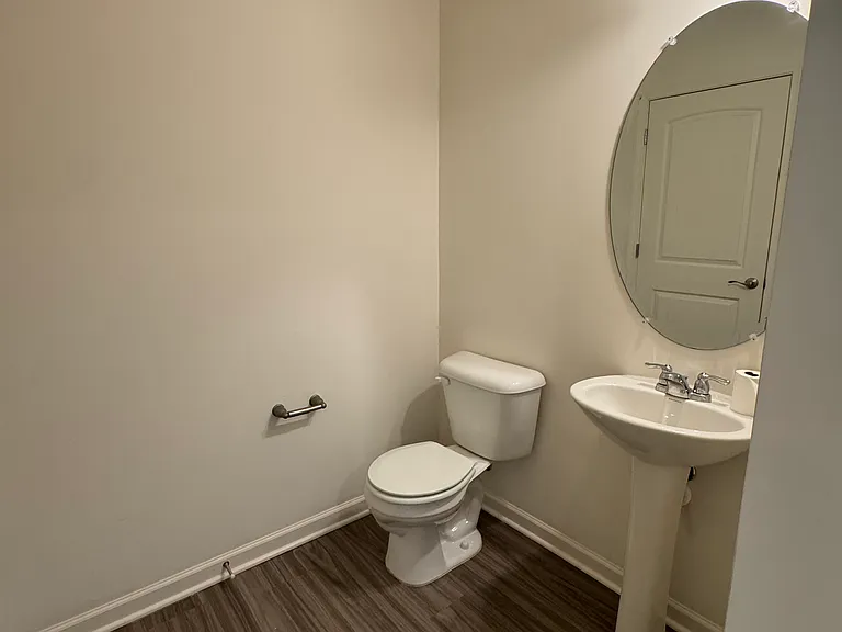 Half bath on 1st floor