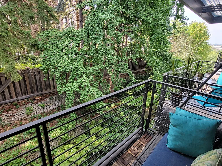 North view from patio - quiet back garden