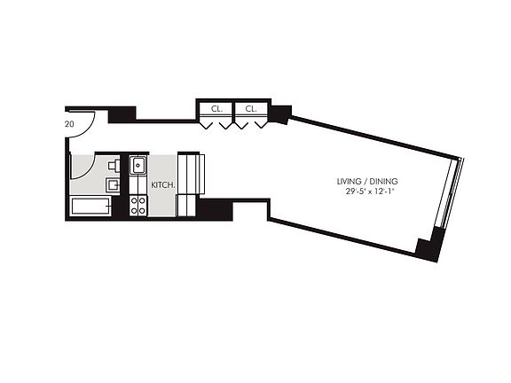 2nd image of 45 Wall St APT 1920