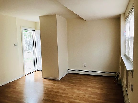 View of front door in living room