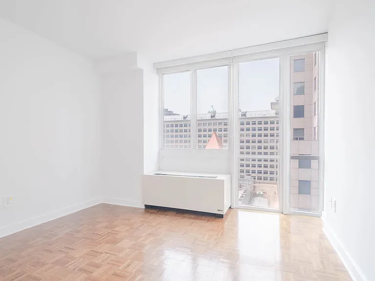 Bedroom with Parquet Flooring