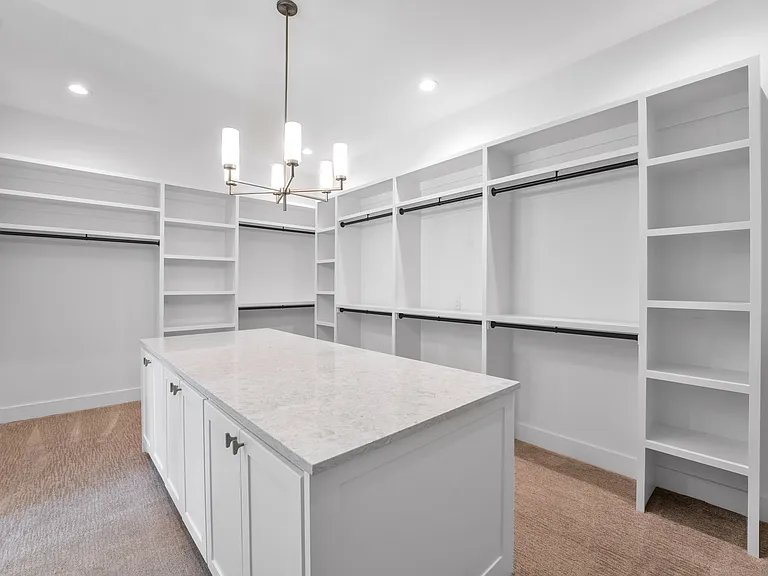 Texas size closet with island