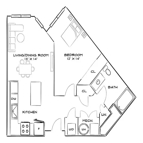 Floor plan Design 1F - W