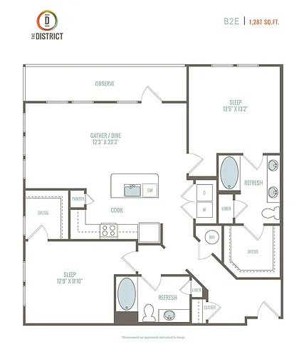 Floor plan B2E
