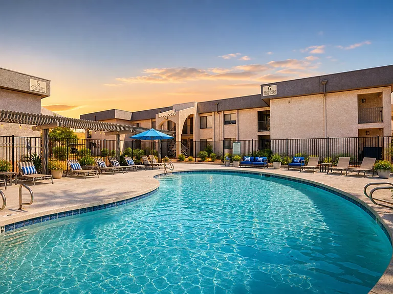 Pool courtyard view