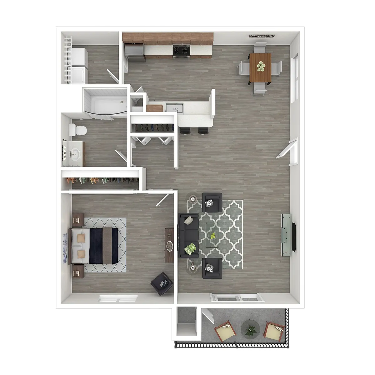 Floor plan One Bedroom