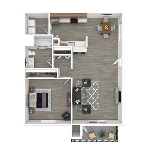 Floor plan One Bedroom