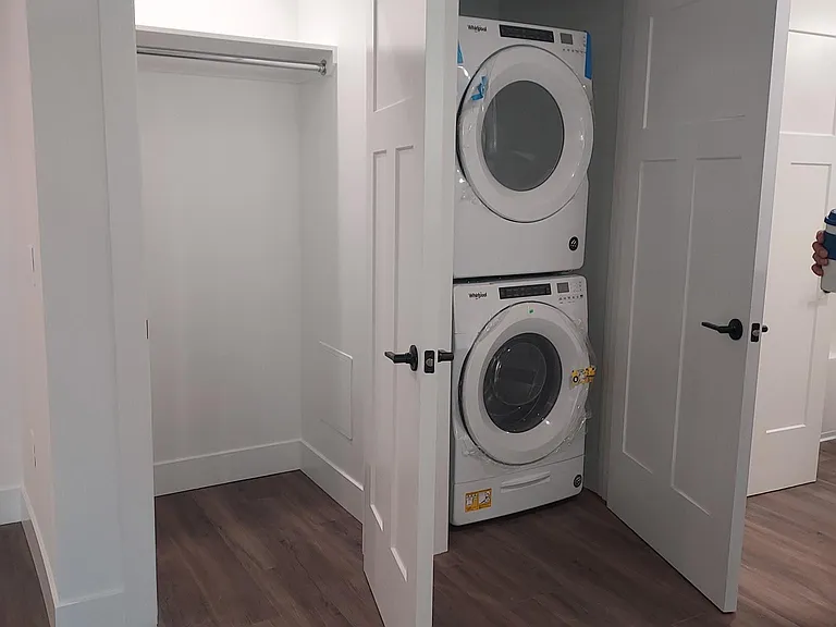 Guest/Hall Closet, Front Loading Washer/Dryer