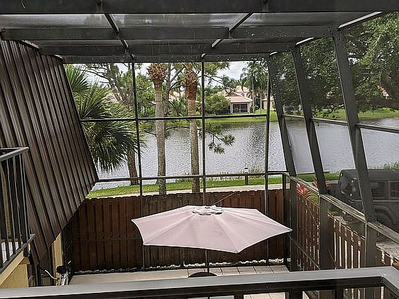 Outside enclosed porch 
