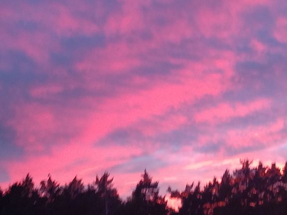 Sunsets on the front porch