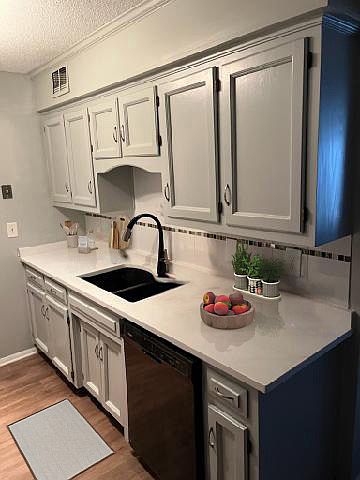 New quartz counters, new composite granite sink, new, stylish faucet.