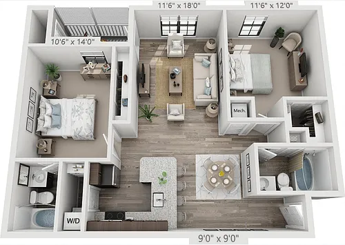 Floor plan B2