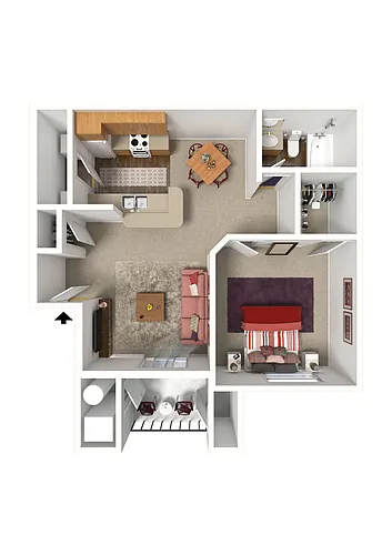 Floor plan Spruce III - Renovated