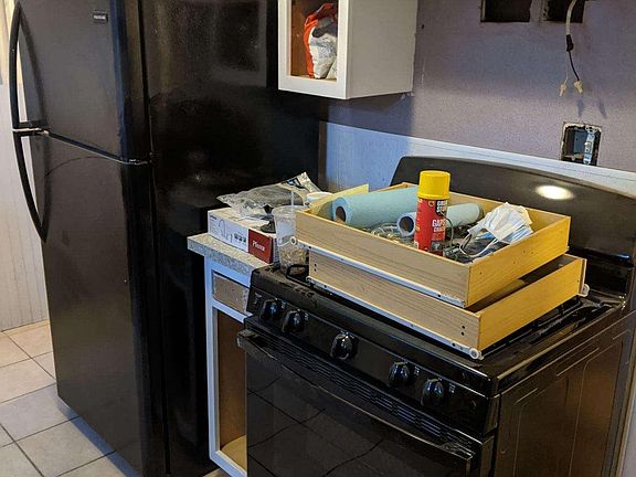 newly refreshed kitchen - still in progress