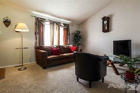 Formal living room with soaring vaults!