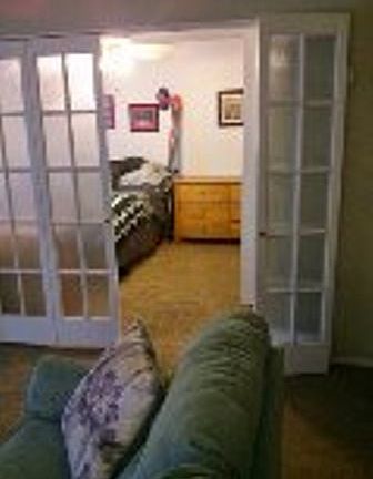 French doors to Bedroom 2