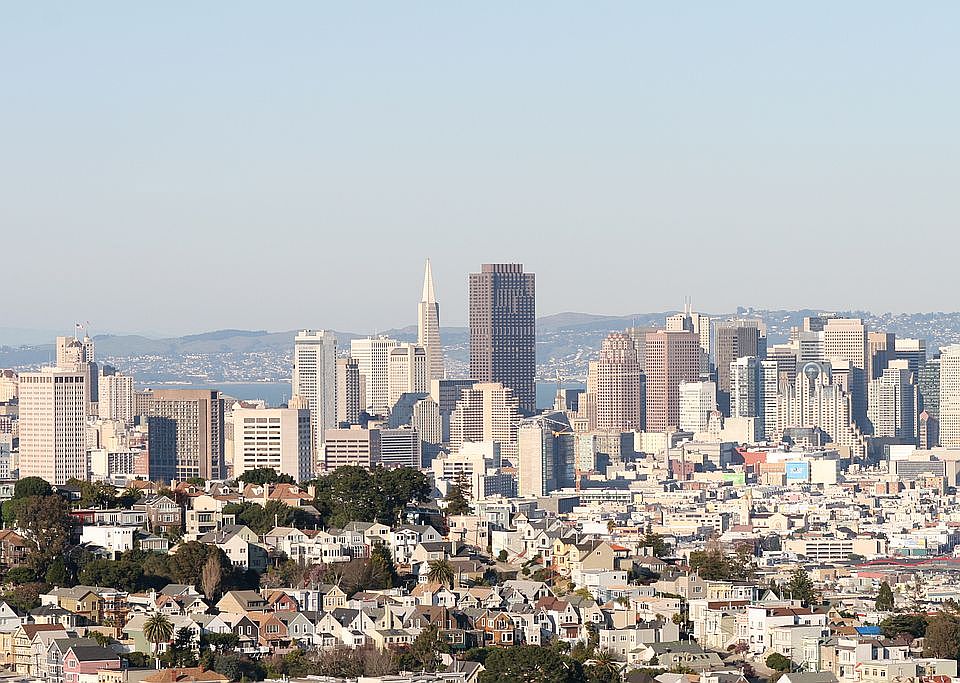 View of downtown SF