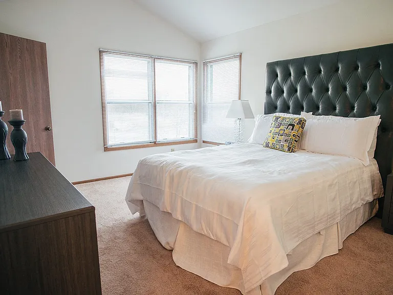 Master Bedroom with walk in closet and private bathroom
