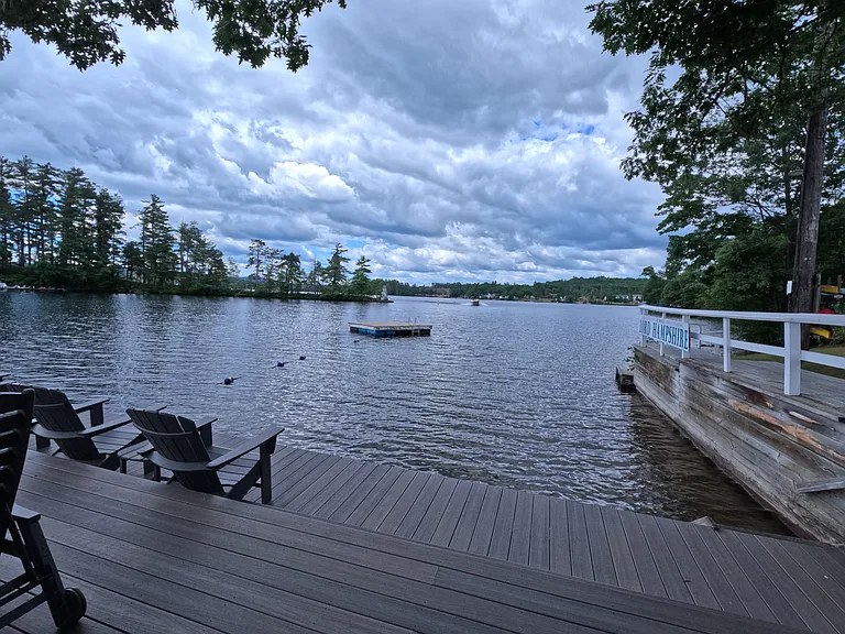 Swimming area and raft
