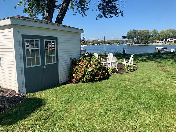 Shed for storing bikes and other items.