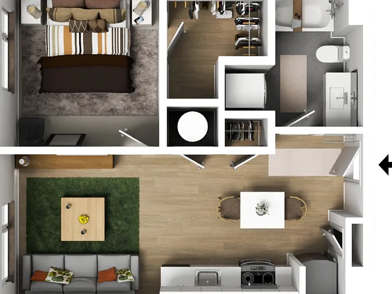 1 Bedroom Type G 1 Bedroom Type G