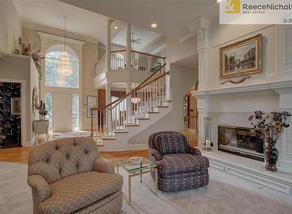 Formal Living Room with double sided fireplace