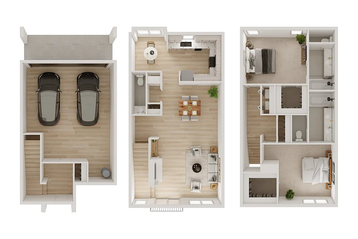 Floor plan B3TB- Townhome