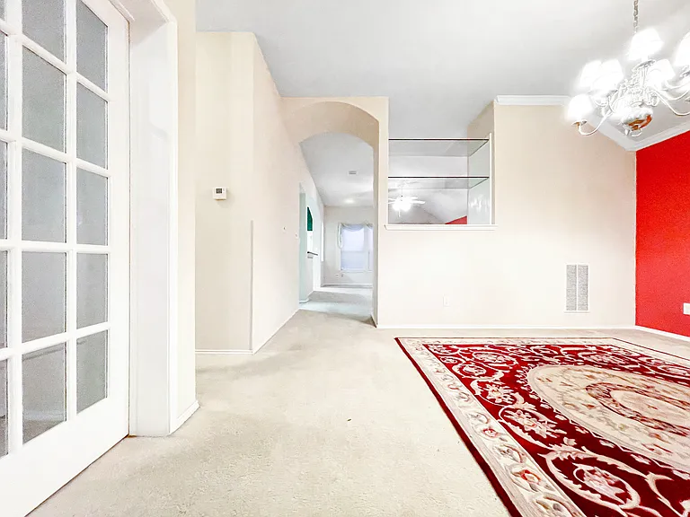 Entry, Office or 4th Bedroom, and Dining Room