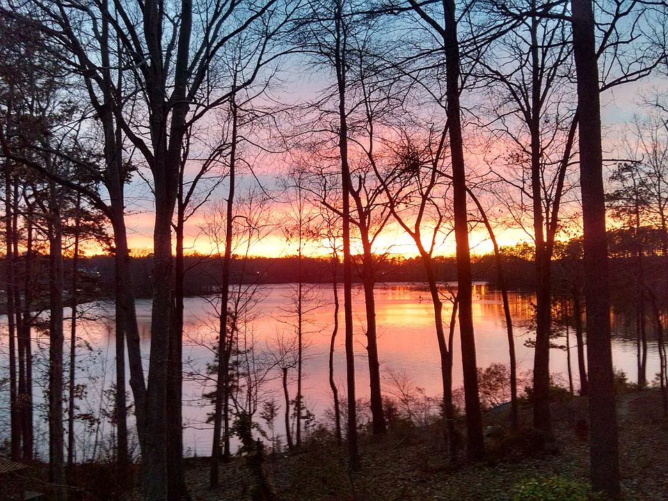 Sunset in back