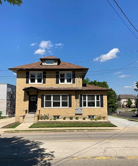 front of building