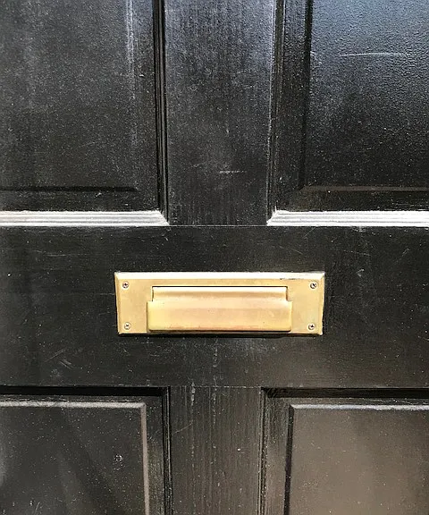 Personal mail slot at front door