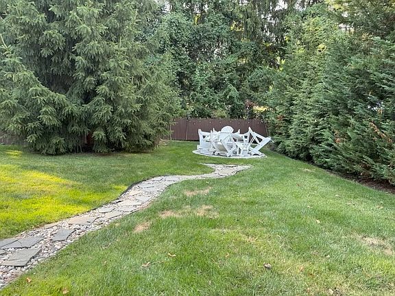 firepit in backyard