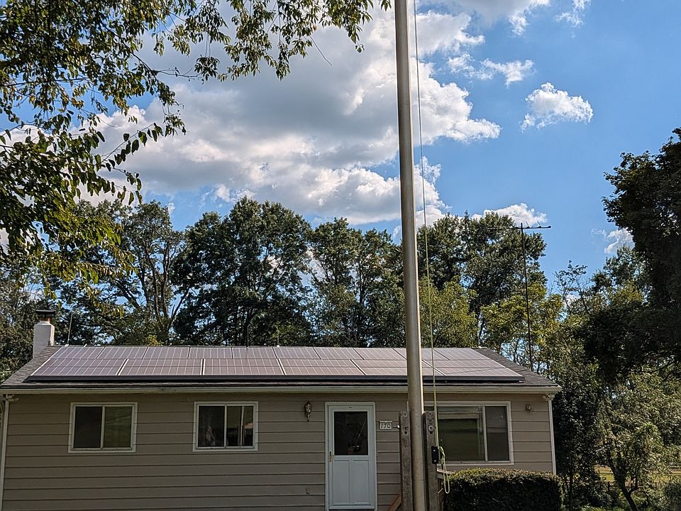 Front of the house and flagpole