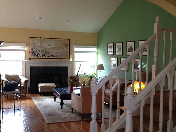 Family room,center stair