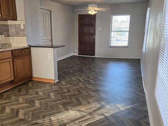Living room and dining view