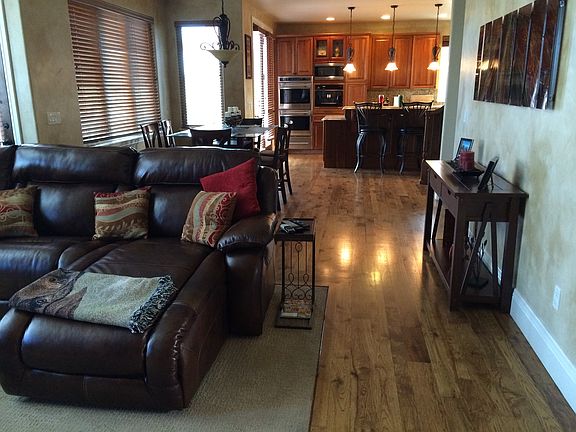 Family, dining and kitchen 