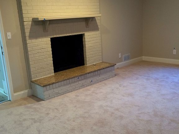 Living room fireplace