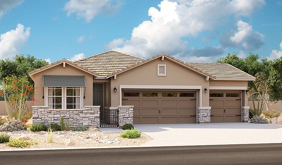 The Emerald - Elevation C shown with optional stone