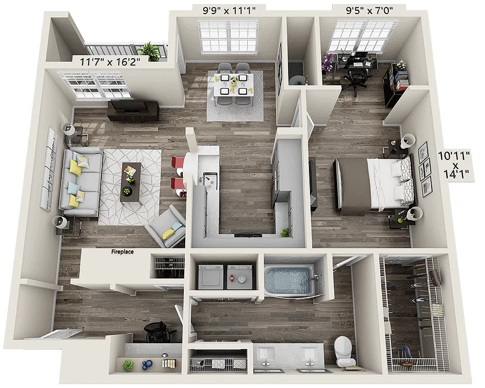 Floor plan Plan Ba (A1A)