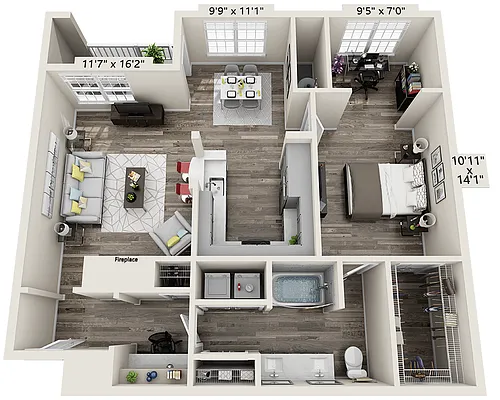 Floor plan Plan Ba (A1A)