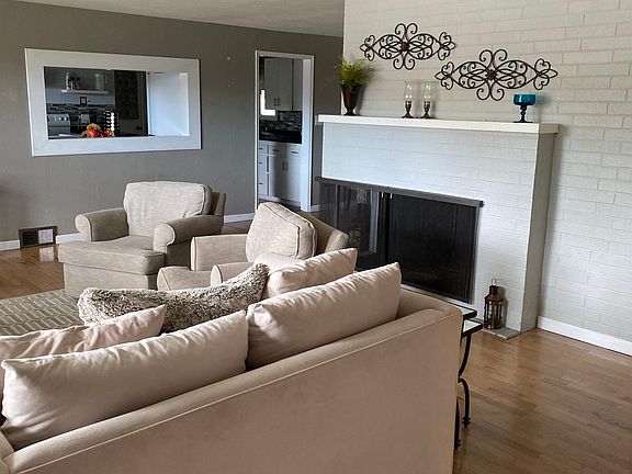 Wood burning fireplace