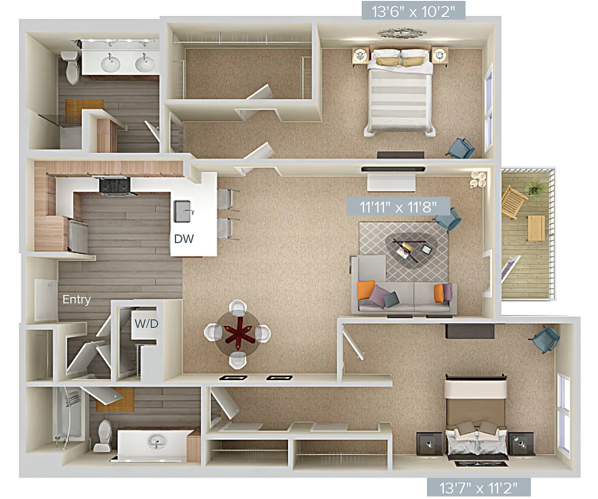 Floor plan B13-1300