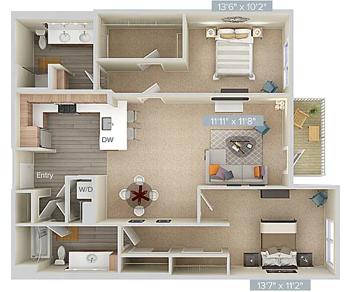 Floor plan B13-1300
